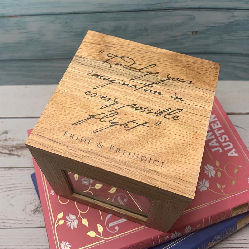 Jane Austen Imagination Quote Photo Cube