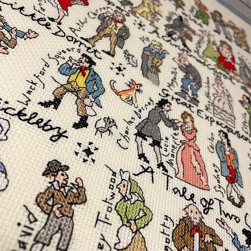 Charles Dickens Counted Cross Stitch Kit