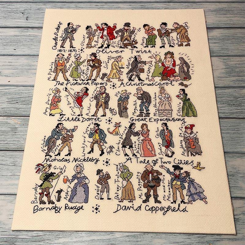 Charles Dickens Counted Cross Stitch Kit