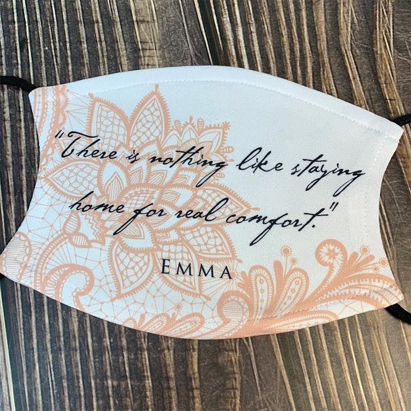 Jane Austen's Emma Quote Face Mask - JaneAusten.co.uk