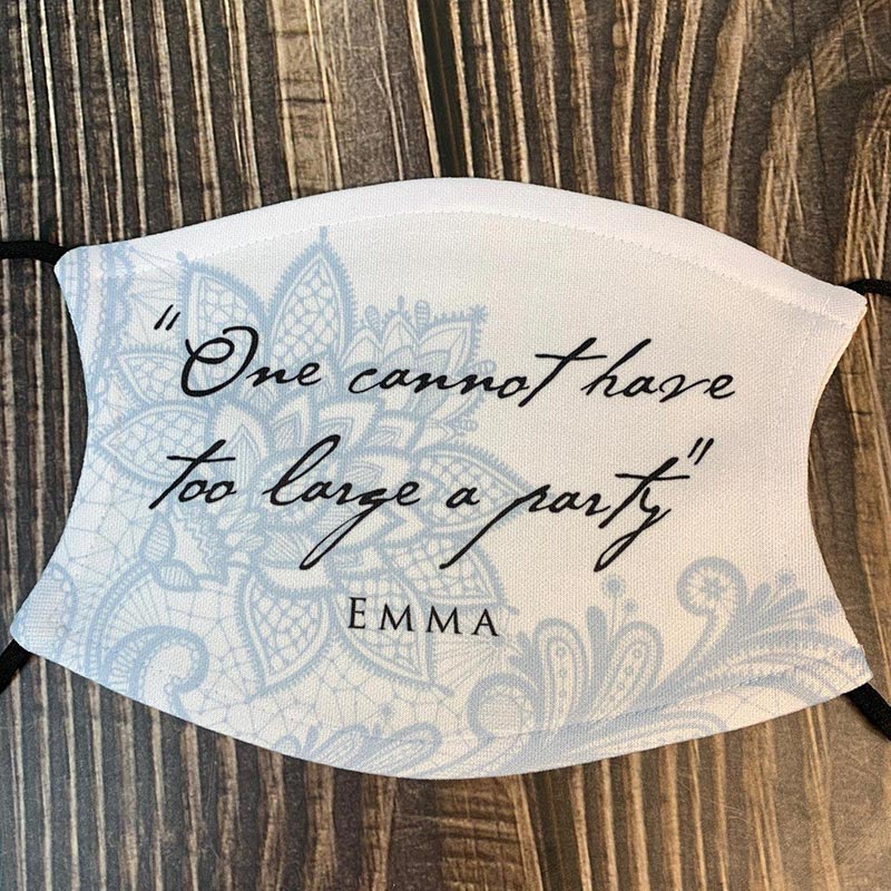 Jane Austen's Emma Quote Face Mask - JaneAusten.co.uk