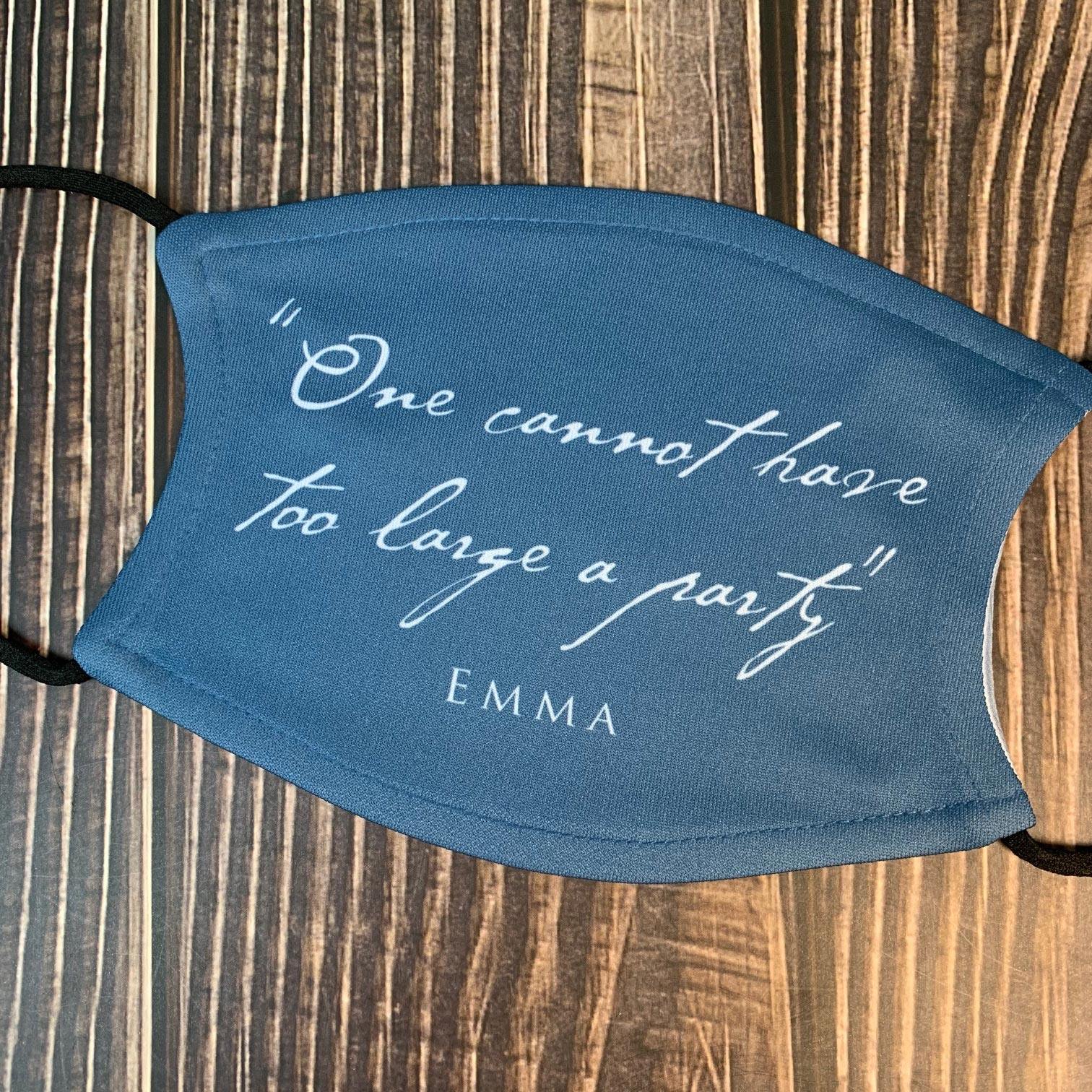 Jane Austen's Emma Quote Face Mask - JaneAusten.co.uk