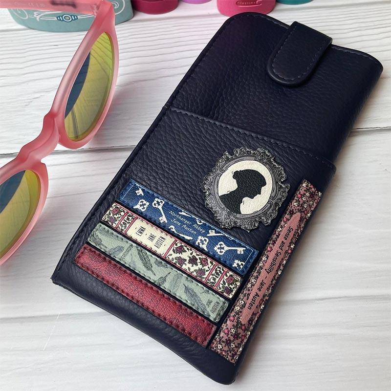 Jane Austen Glasses Case - Books Design