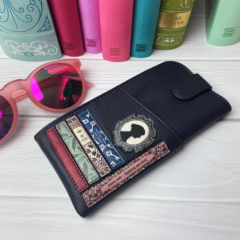 Jane Austen Glasses Case - Books Design