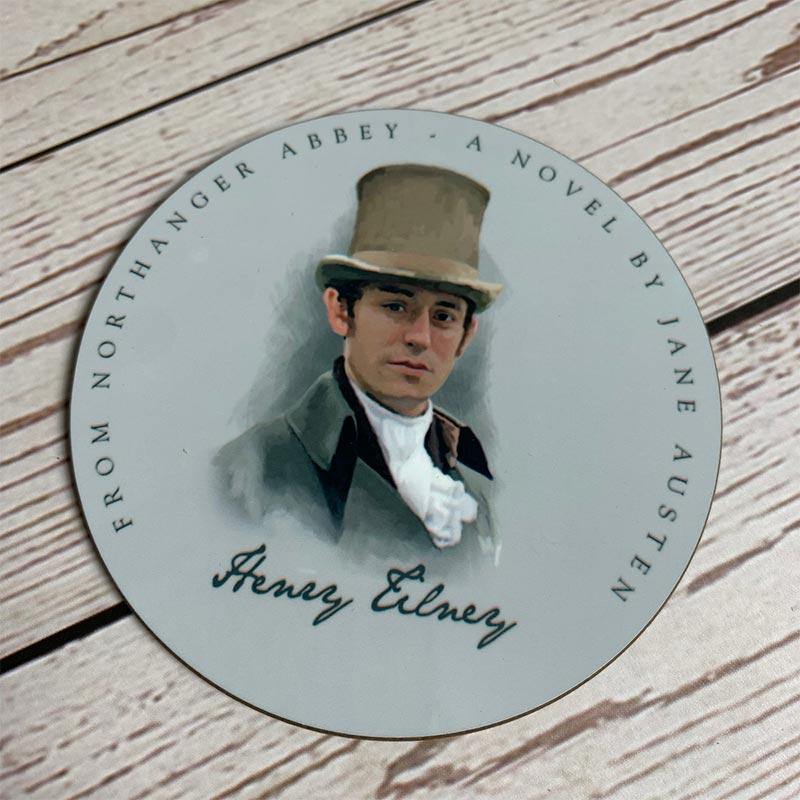 Set of 6 Jane Austen's Heroes Coasters - JaneAusten.co.uk