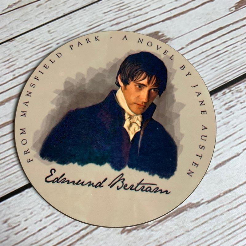 Set of 6 Jane Austen's Heroes Coasters - JaneAusten.co.uk