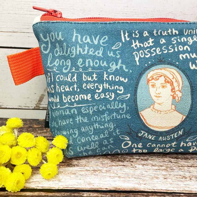 Jane Austen Zip Top Bag