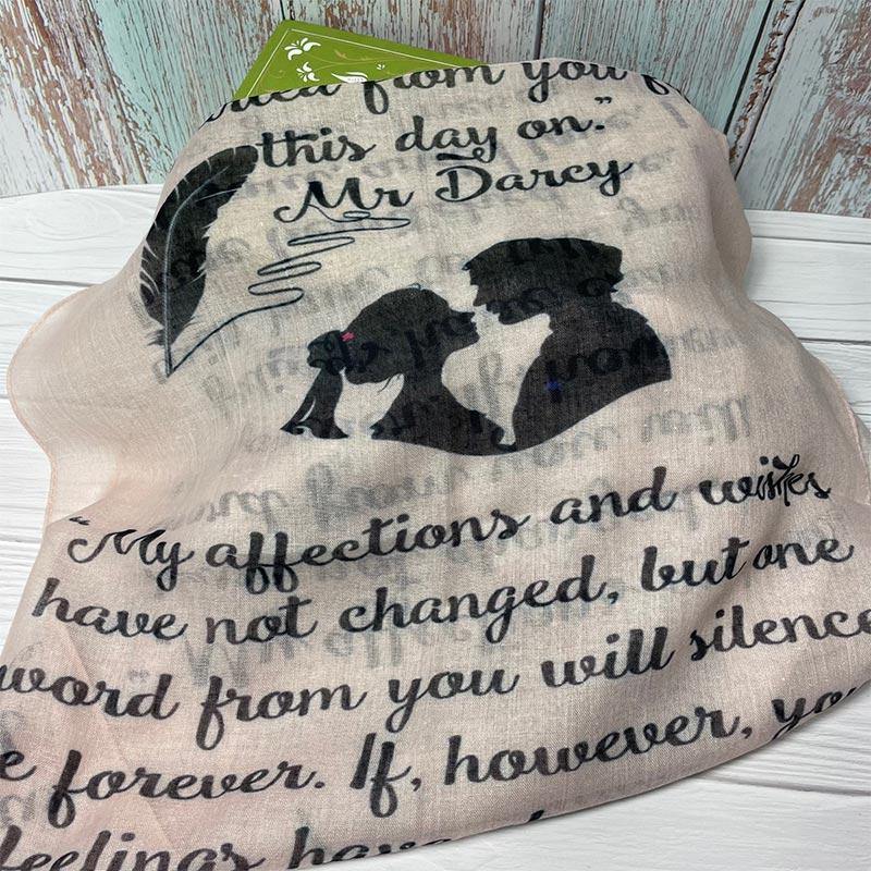 Mr Darcy's Love Letter Voile Scarf