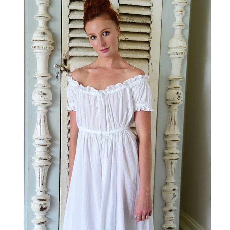 Cotton Regency Nightdress - Kitty