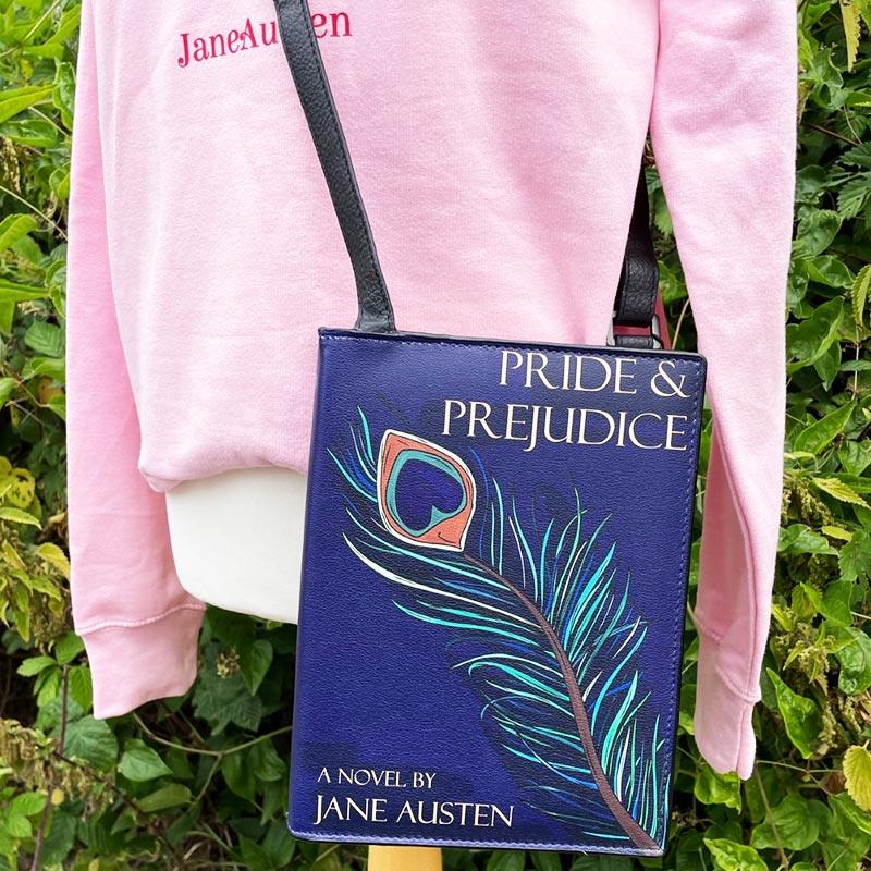 Jane Austen Cross Body Bag - Pride and Prejudice Book Design
