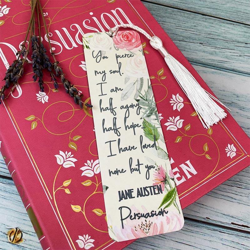 Jane Austen Bookmark - Persuasion Quotation - JaneAusten.co.uk