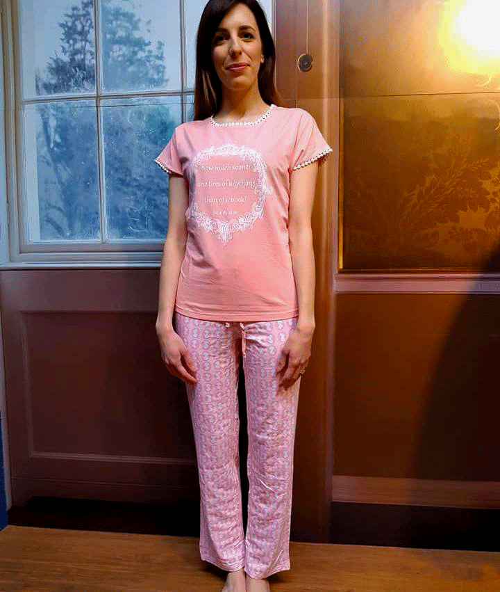 Exclusive Jane Austen Pyjamas / Jane Austen Pajamas - Pink Edition! - JaneAusten.co.uk