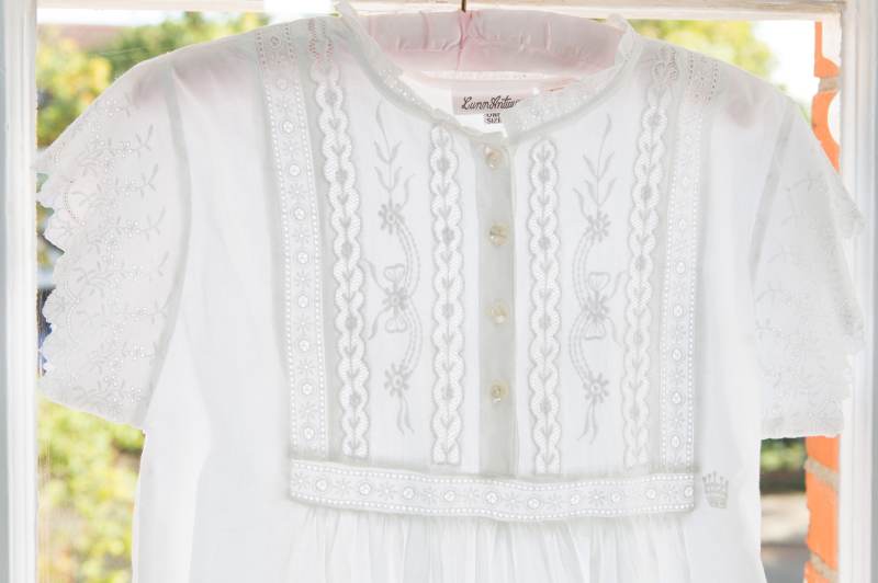 Short-Sleeved Cotton Regency Nightdress - Emma - JaneAusten.co.uk