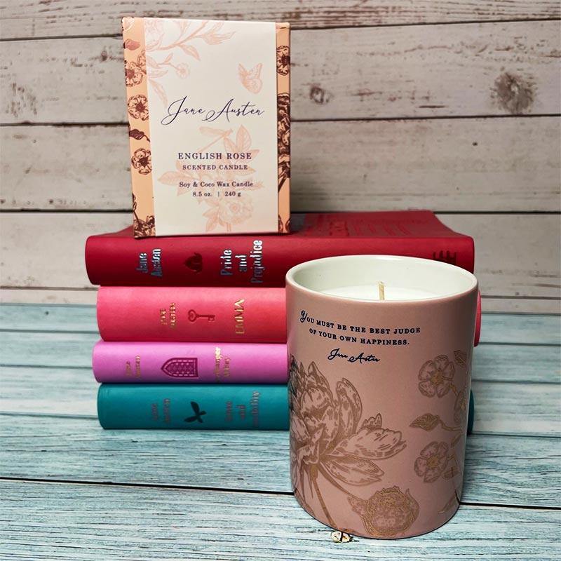 Jane Austen English Rose Scented Candle