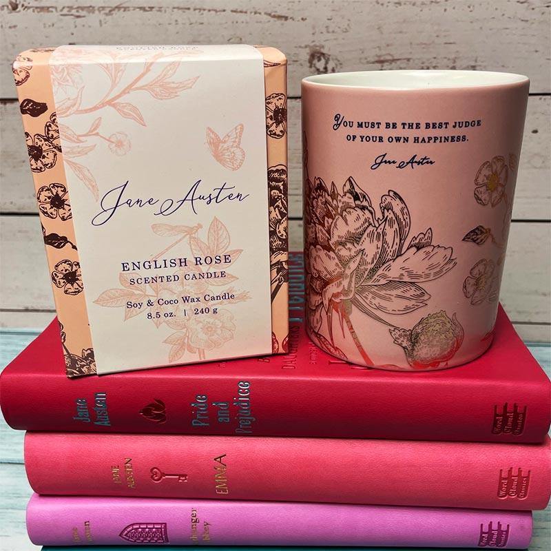 Jane Austen English Rose Scented Candle