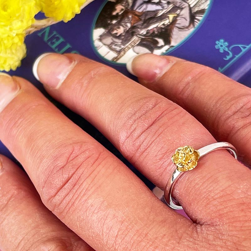 Elinor Rose Ring - Silver and Gold Plated detailing | Exclusive Collection