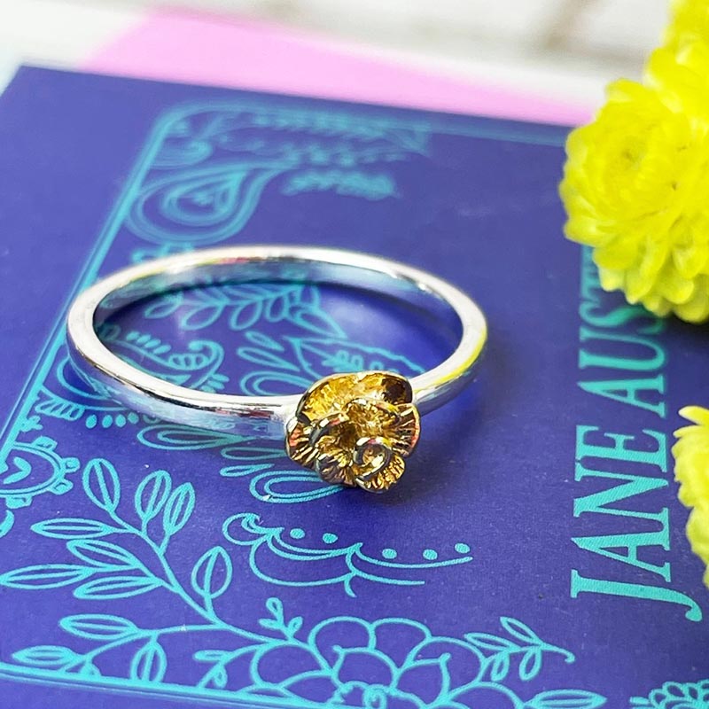 Elinor Rose Ring - Silver and Gold Plated detailing | Exclusive Collection