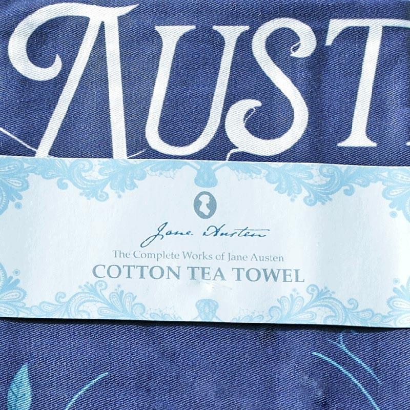 Exclusive Jane Austen Tea Towel - The Complete Works - JaneAusten.co.uk