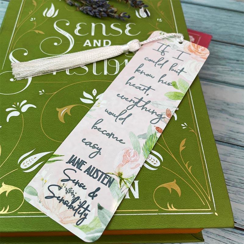 Jane Austen Bookmark - Sense and Sensibility Quotation - JaneAusten.co.uk