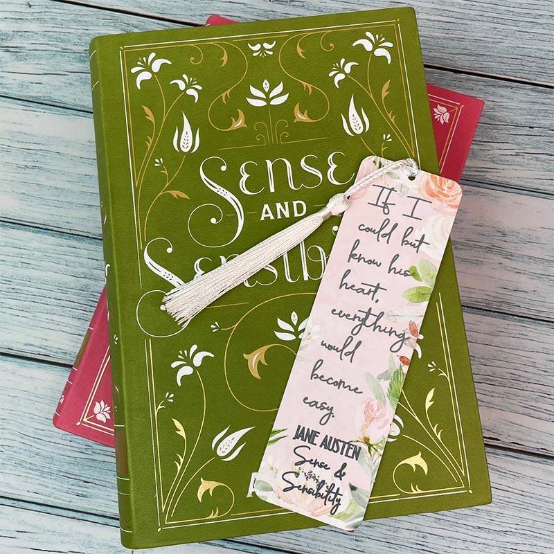 Jane Austen Bookmark - Sense and Sensibility Quotation - JaneAusten.co.uk