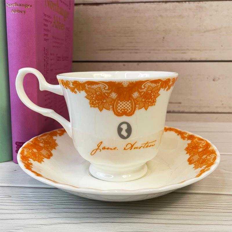 Jane Austen Bone China Teacup And Saucer - Sense And Sensibility | Exclusive Collection - JaneAusten.co.uk