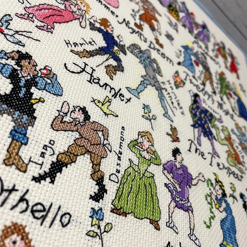 Shakespeare Counted Cross Stitch Kit