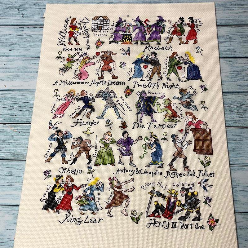 Shakespeare Counted Cross Stitch Kit