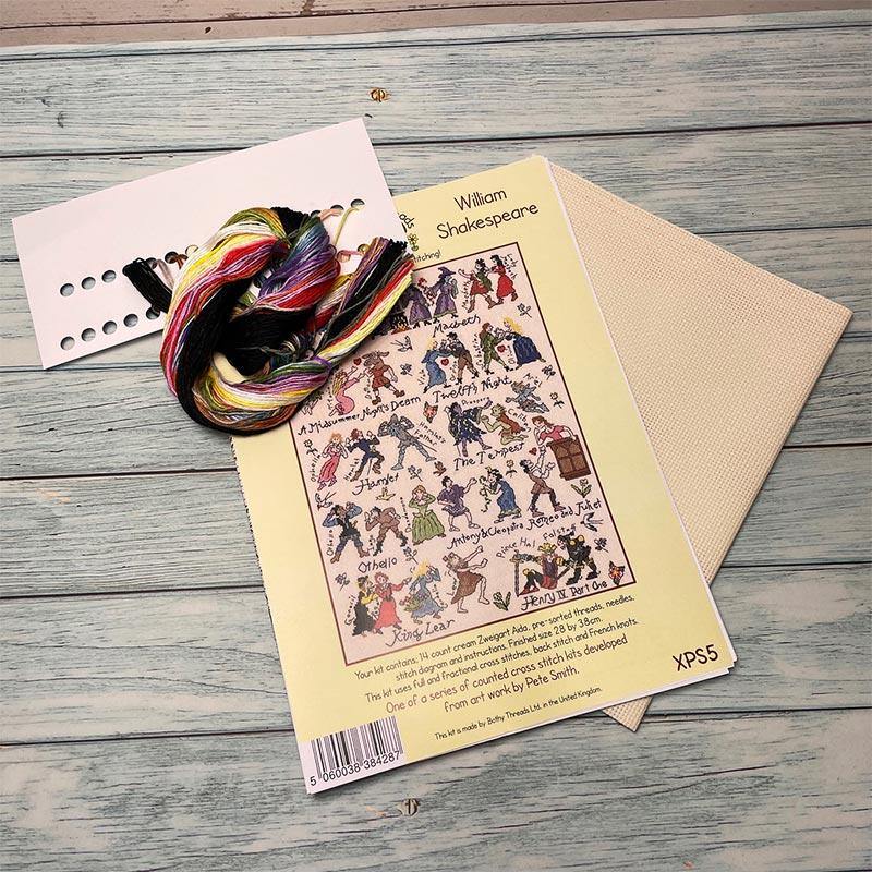 Shakespeare Counted Cross Stitch Kit