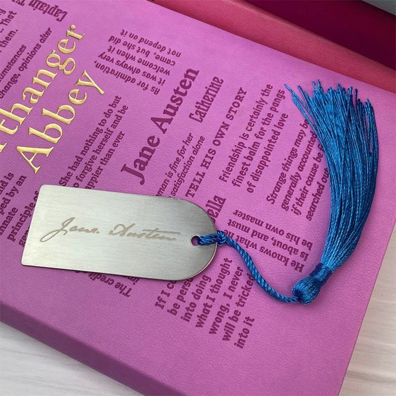 Jane Austen Bookmark - Silhouette & Signature Design - JaneAusten.co.uk