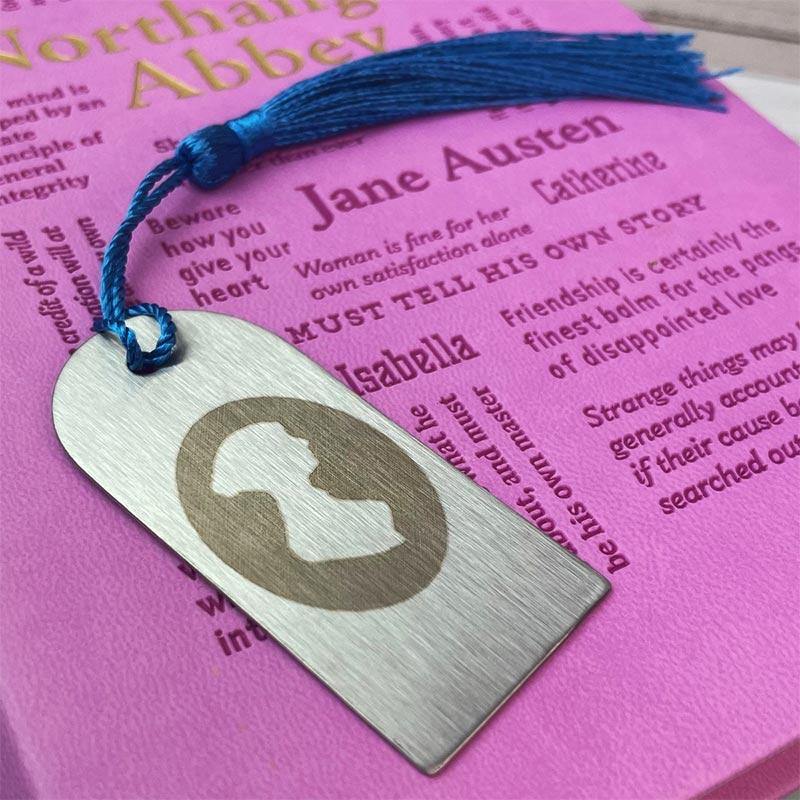 Jane Austen Bookmark - Silhouette & Signature Design - JaneAusten.co.uk