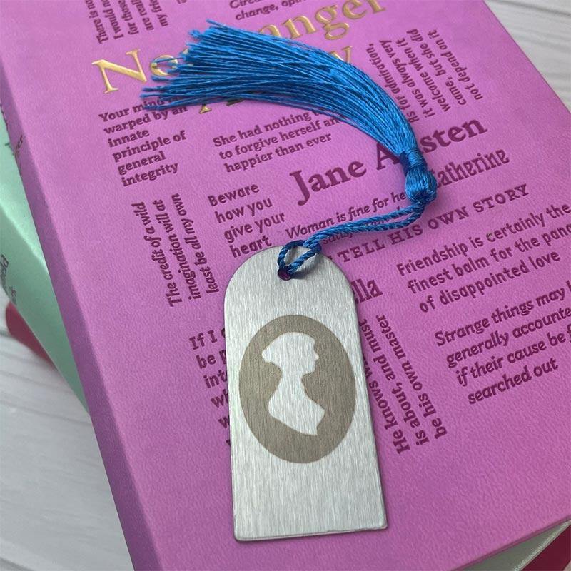 Jane Austen Bookmark - Silhouette & Signature Design - JaneAusten.co.uk