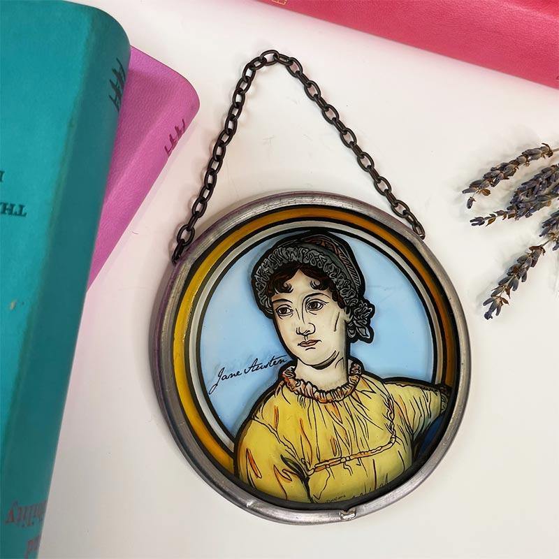 Jane Austen 'Stained Glass' Window Decoration