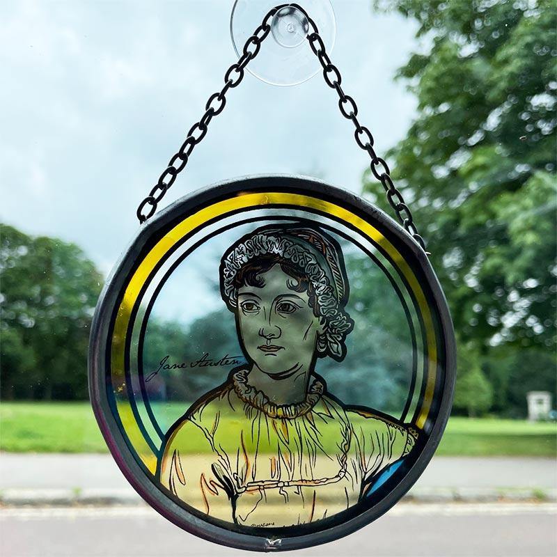 Jane Austen 'Stained Glass' Window Decoration