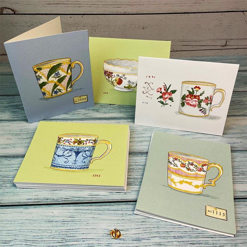 Teacup Cards - Teacup Notecard Collection - Pack of 20