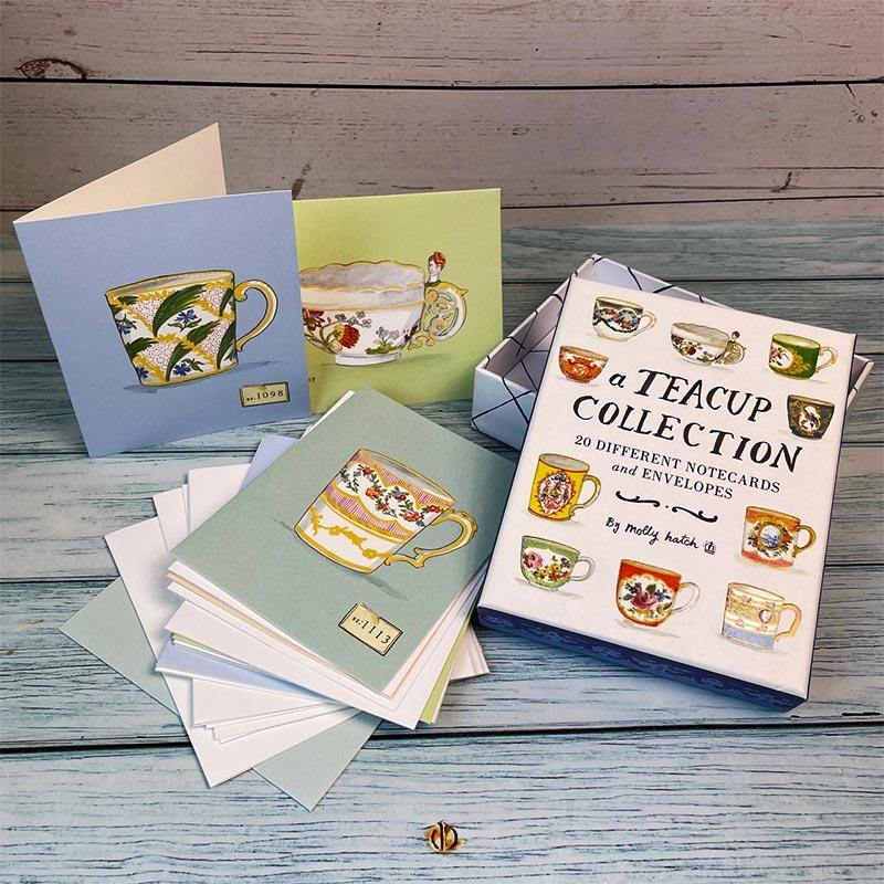 Teacup Cards - Teacup Notecard Collection - Pack of 20