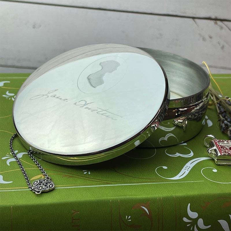 Jane Austen Pewter Trinket Box