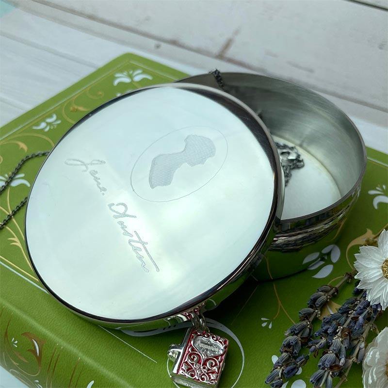 Jane Austen Pewter Trinket Box