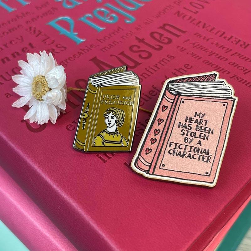 Jane Austen Badge - Pride And Prejudice Pair