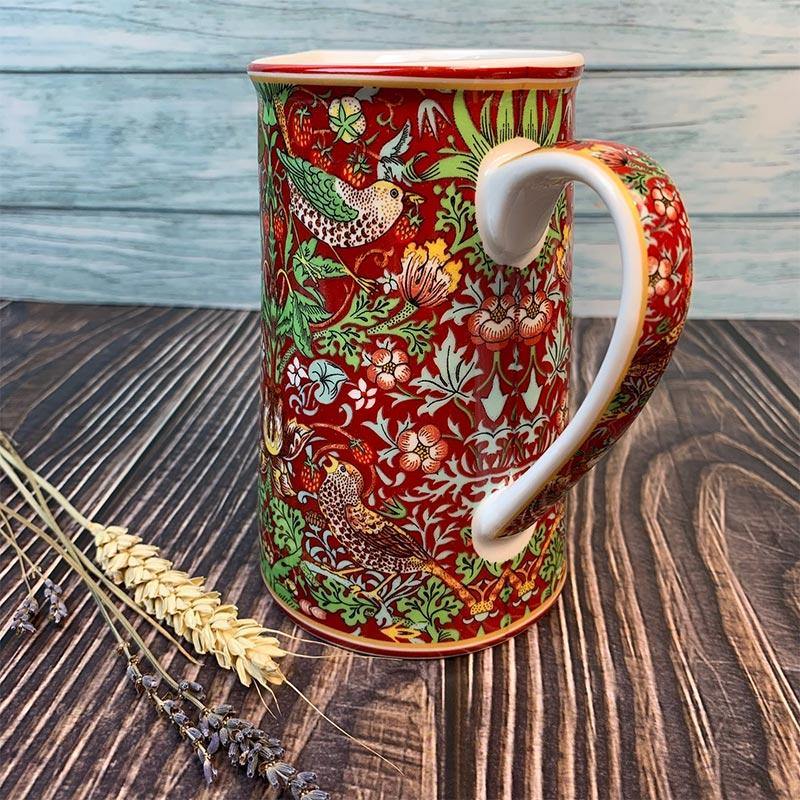 William Morris Strawberry Thief Jug - JaneAusten.co.uk
