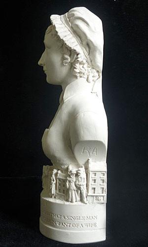 Decorative Jane Austen Bust Ornament - JaneAusten.co.uk