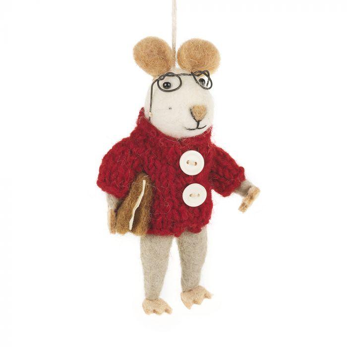 Charlie Mouse Tree Decoration - JaneAusten.co.uk