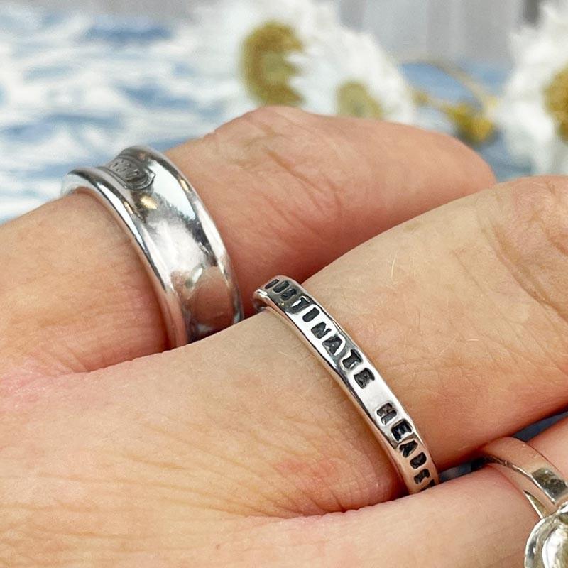 Jane Austen Ring - Pride and Prejudice "Obstinate Headstrong Girl" Quote | Exclusive Collection