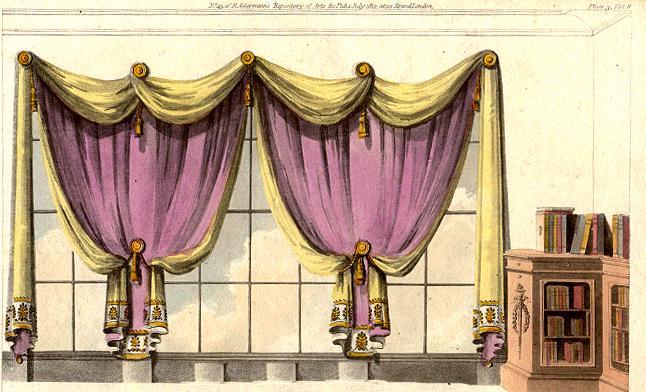 Library Window Curtains - JaneAusten.co.uk