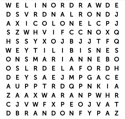 Member's Sense and Sensibility Word Search - March 2024