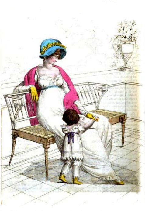 Fashions for October 1807 from La Belle Assemblee - JaneAusten.co.uk