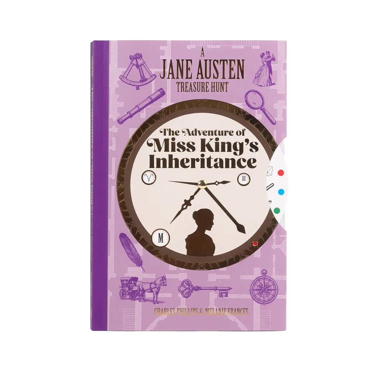 The front cover of A Jane Austen Treasure Hunt: The Adventure of Miss King's Inheritance by Charles Phillips and Melanie Frances