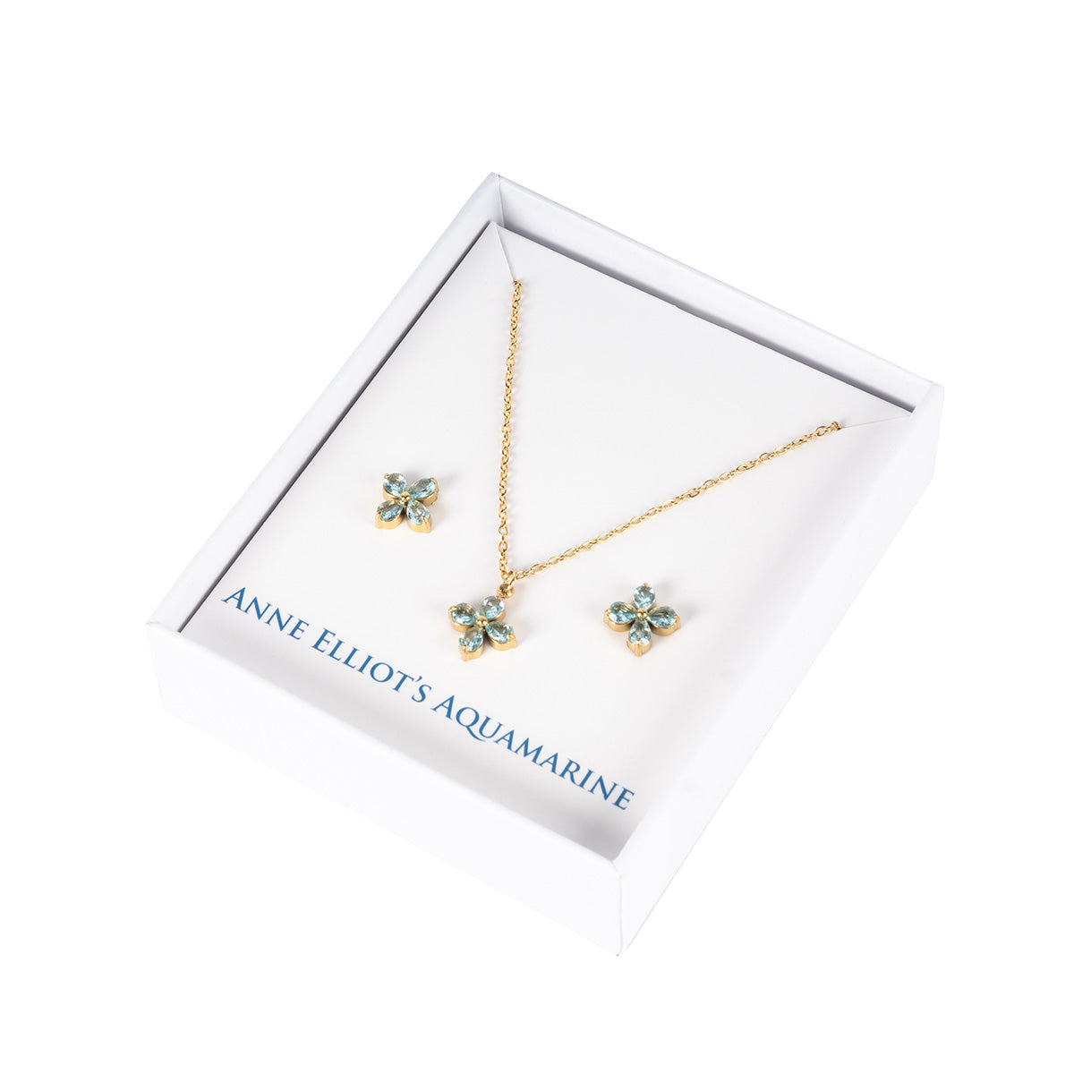 Collection d'héroïne Anne Elliot Collier et ensemble de boucles d'oreille