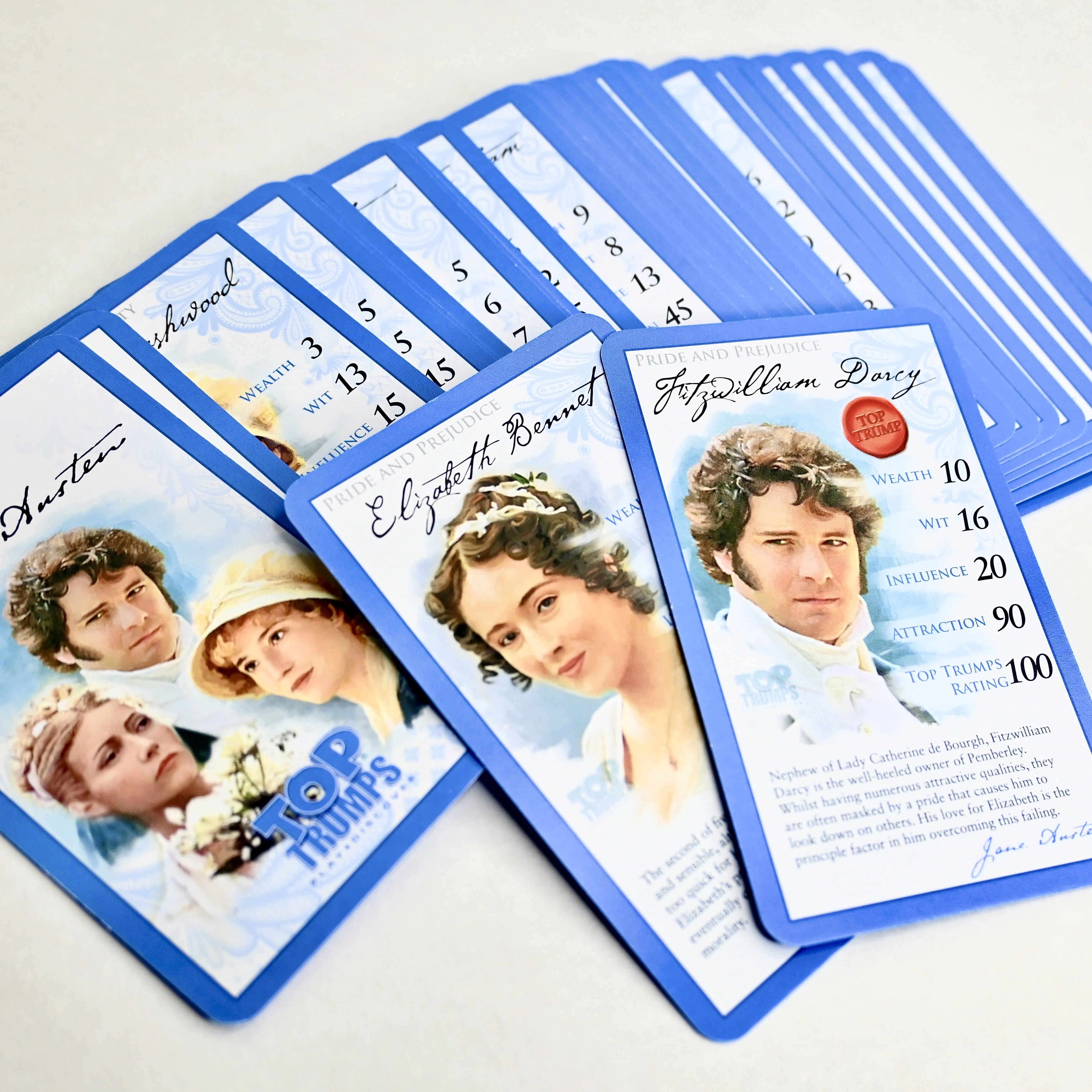 Jane Austen officielle `` Top Trumps ''