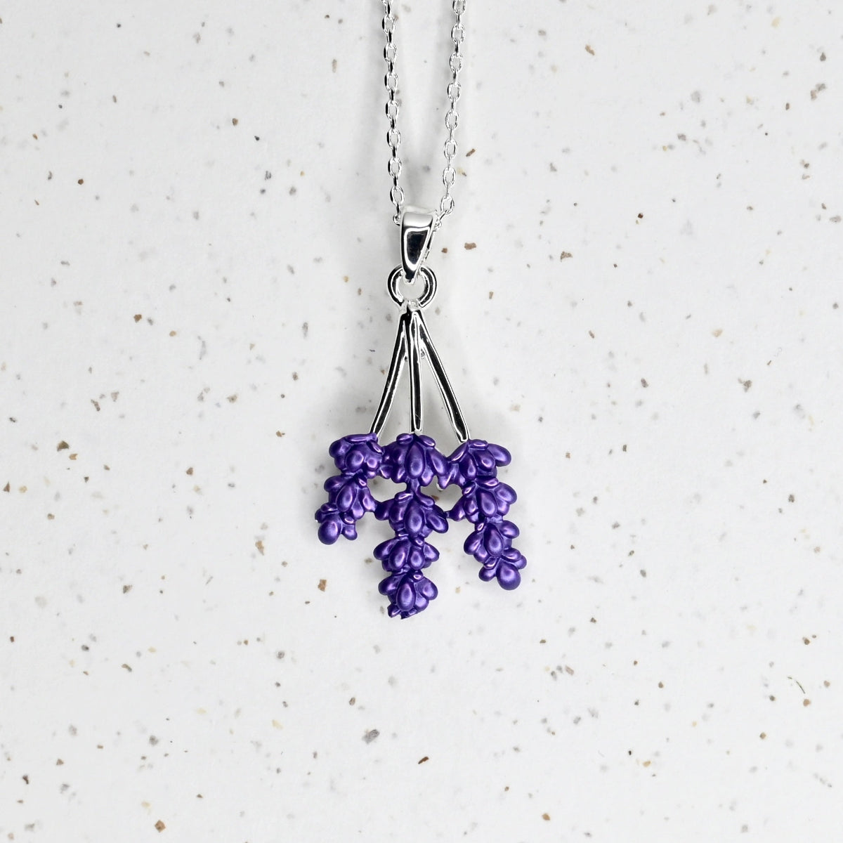 Lavender necklace.