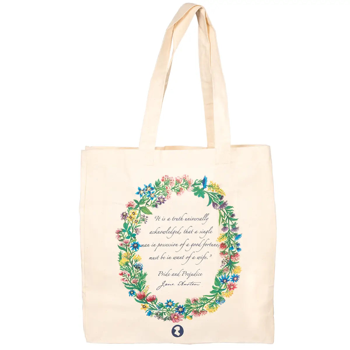 Pride and Prejudice Floral Tote Bag